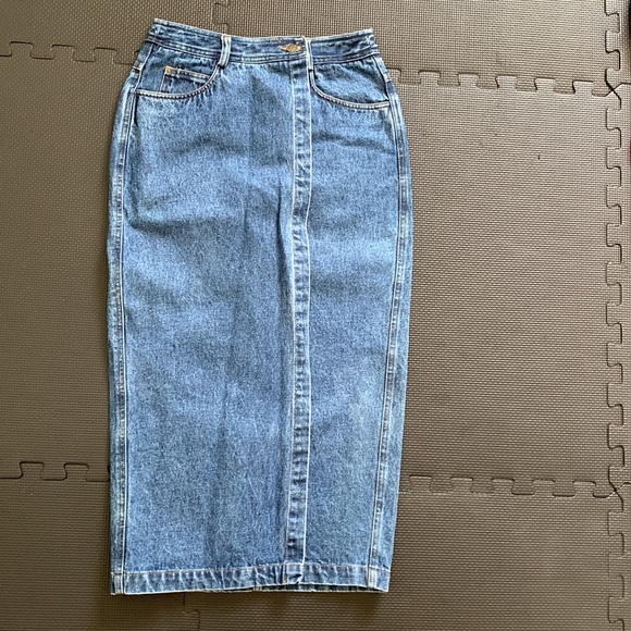 90s Vintage The Limited Denim Wrap Skirt, Sz 4/26, Like New - Picture 12 of 13